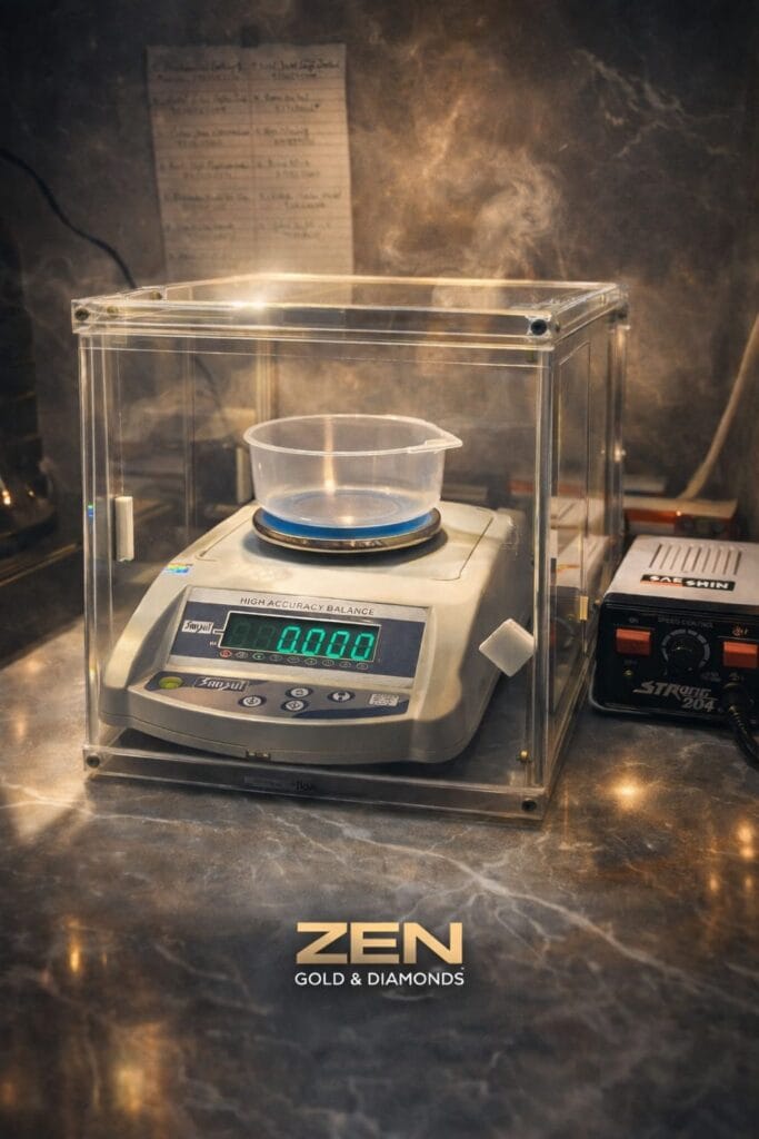 Digital scale in a protective case